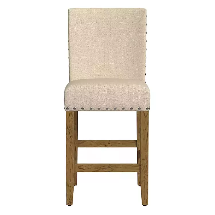 Upholstered Nailhead Trim Counter Stool>Kirklands Home Shop