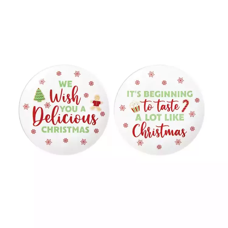 Tastes Like Christmas Ceramic Plates, Set of 2>Kirklands Home Clearance