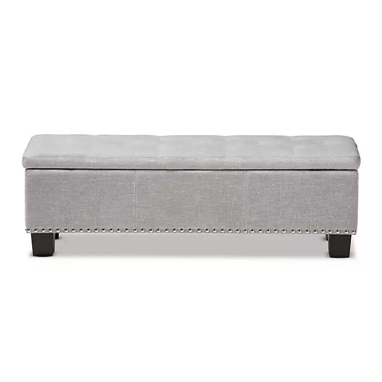taupe_buttontufted_upholstered_storage_bench_4.webp Taupe Button-Tufted Upholstered Storage Bench>Kirklands Home Sale