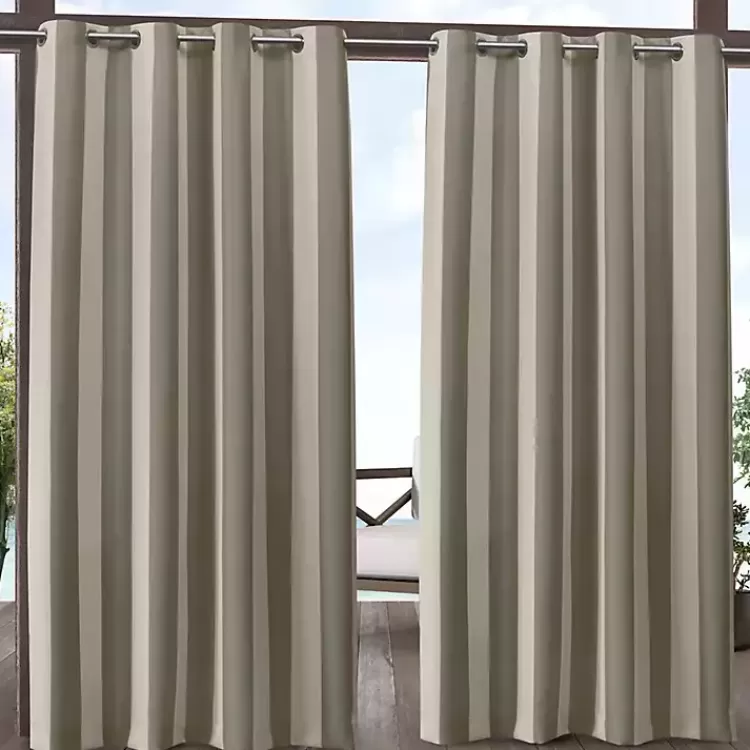 Taupe Canopy Outdoor Curtain Panel Set, 96 in.>Kirklands Home Hot
