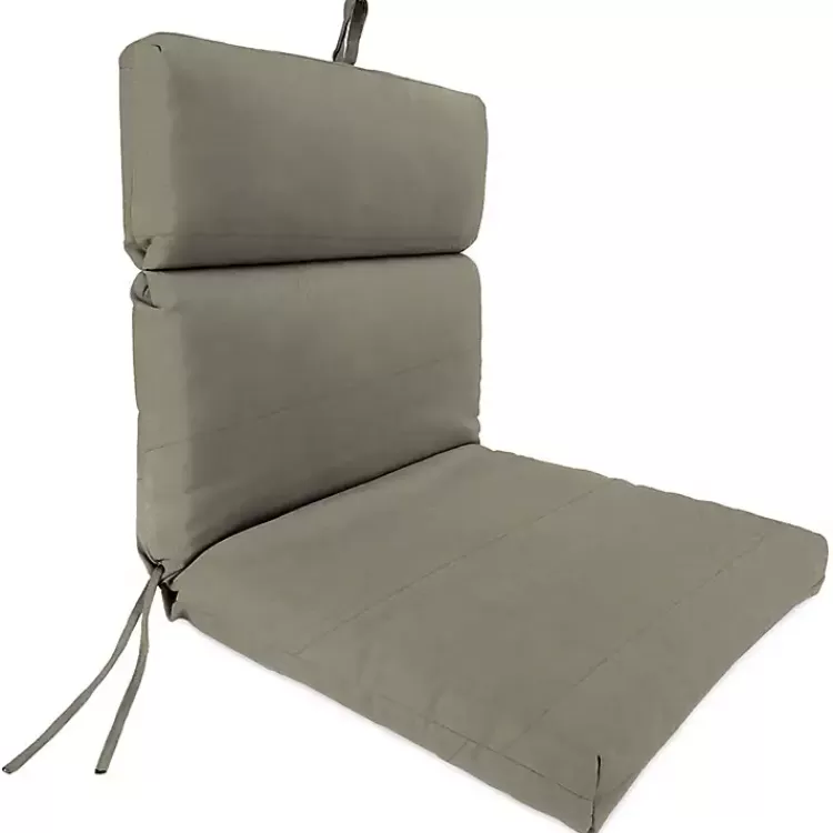 Taupe Canvas French Edge Outdoor Chair Cushion>Kirklands Home Cheap