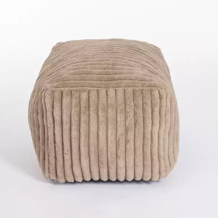 Taupe Comfy Foam Lounge Ottoman>Kirklands Home Cheap