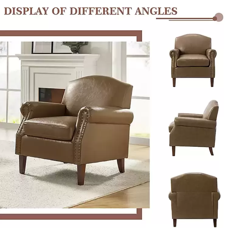 taupe_faux_leather_nailhead_taylor_armchair_3.webp Taupe Faux Leather Nailhead Taylor Armchair>Kirklands Home Discount