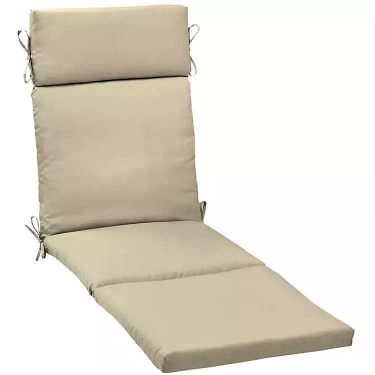 Taupe Leala Texture Outdoor Chaise Cushion>Kirklands Home Flash Sale