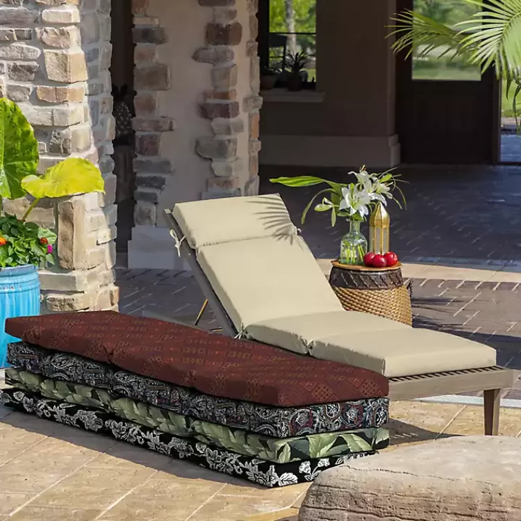 taupe_leala_texture_outdoor_chaise_cushion_4.webp Taupe Leala Texture Outdoor Chaise Cushion>Kirklands Home Flash Sale