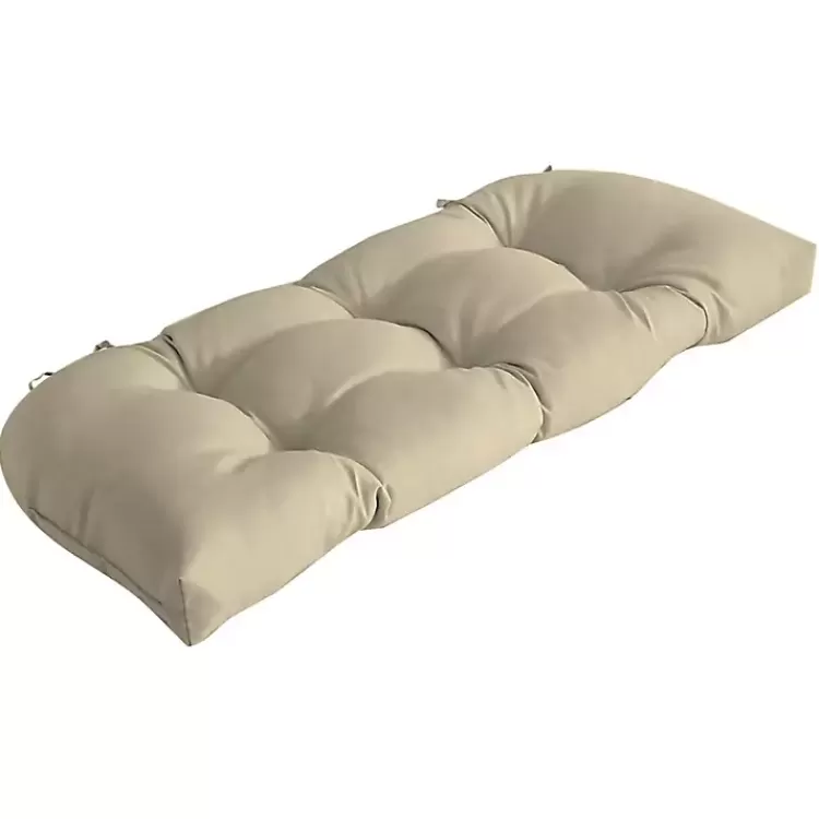 Taupe Leala Texture Wicker Settee Cushion>Kirklands Home Sale
