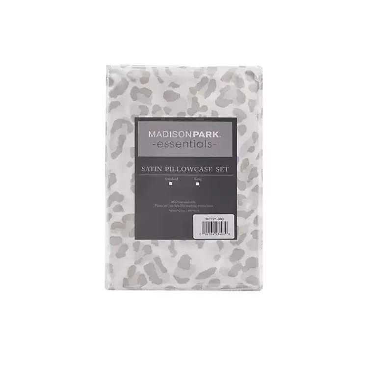 Taupe Leopard Satin King 2-pc. Pillow Case Set>Kirklands Home Flash Sale
