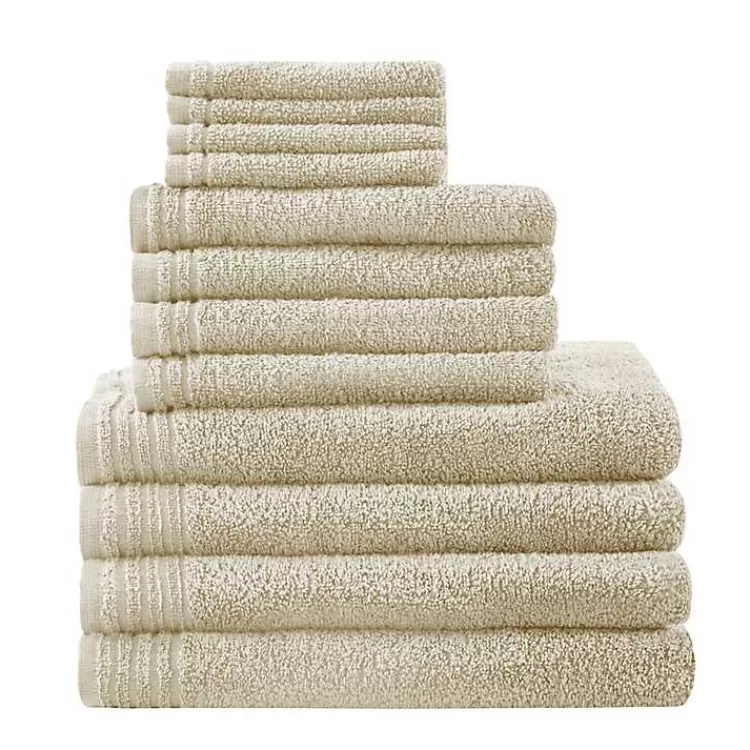 Taupe 12-pc. Cotton Quick Dry Bath Towel Set>Kirklands Home Outlet