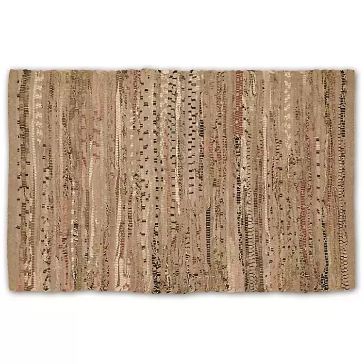 Taupe Rag Accent Rug>Kirklands Home Online
