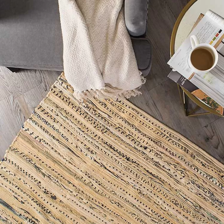 Taupe Rag Accent Rug>Kirklands Home Online