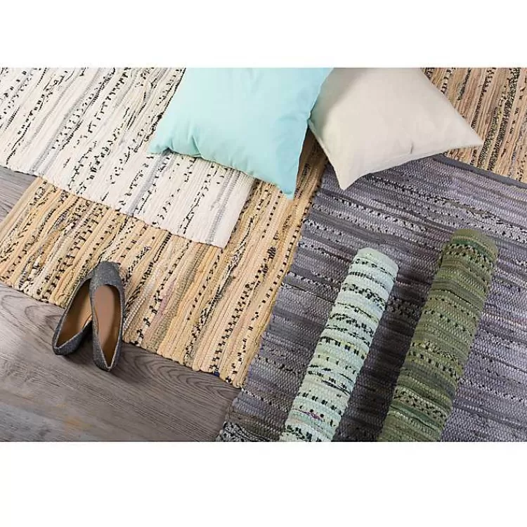 taupe_rag_accent_rug_2.webp Taupe Rag Accent Rug>Kirklands Home Online
