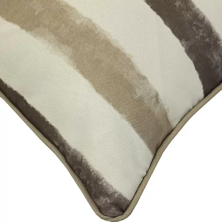 taupe_striped_outdoor_pillow_3.webp Taupe Striped Outdoor Pillow>Kirklands Home New