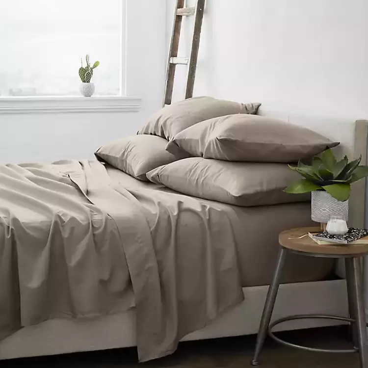 Taupe Ultra Soft 6-pc. Full Sheet Set>Kirklands Home Flash Sale