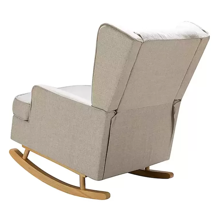 taupe_upholstered_natural_base_wingback_rocker_3.webp Taupe Upholstered Natural Base Wingback Rocker>Kirklands Home Cheap