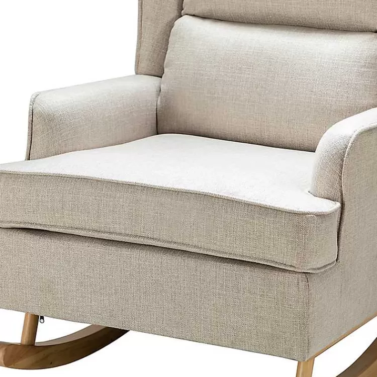 taupe_upholstered_natural_base_wingback_rocker_5.webp Taupe Upholstered Natural Base Wingback Rocker>Kirklands Home Cheap