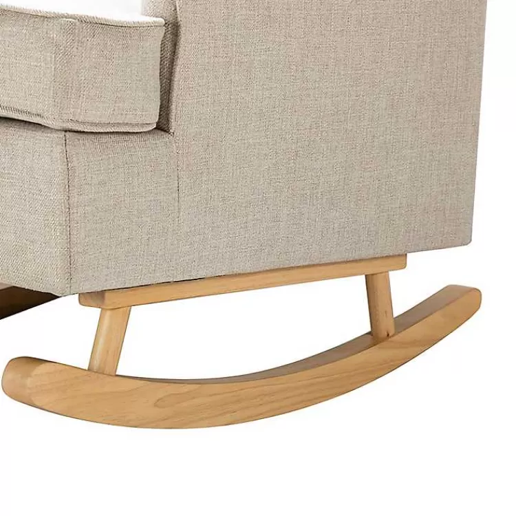 taupe_upholstered_natural_base_wingback_rocker_8.webp Taupe Upholstered Natural Base Wingback Rocker>Kirklands Home Cheap