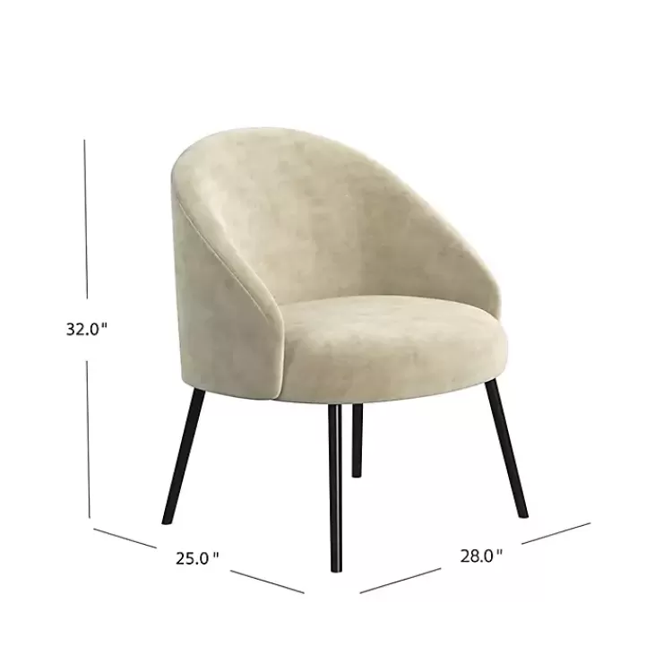 taupe_velvet_modern_accent_chair_5.webp Taupe Velvet Modern Accent Chair>Kirklands Home Sale
