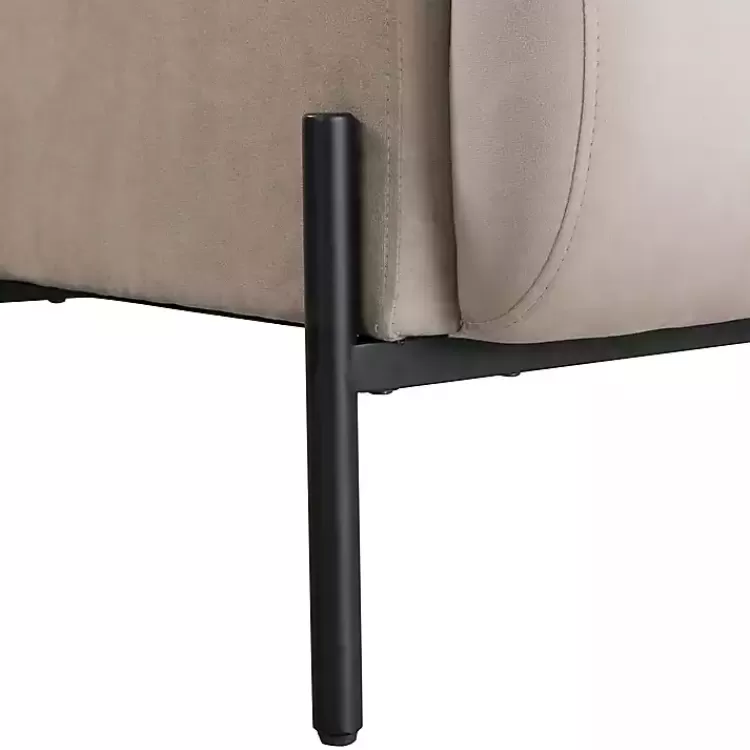 taupe_velvet_upholstered_knox_accent_chair_6.webp Taupe Velvet Upholstered Knox Accent Chair>Kirklands Home Cheap