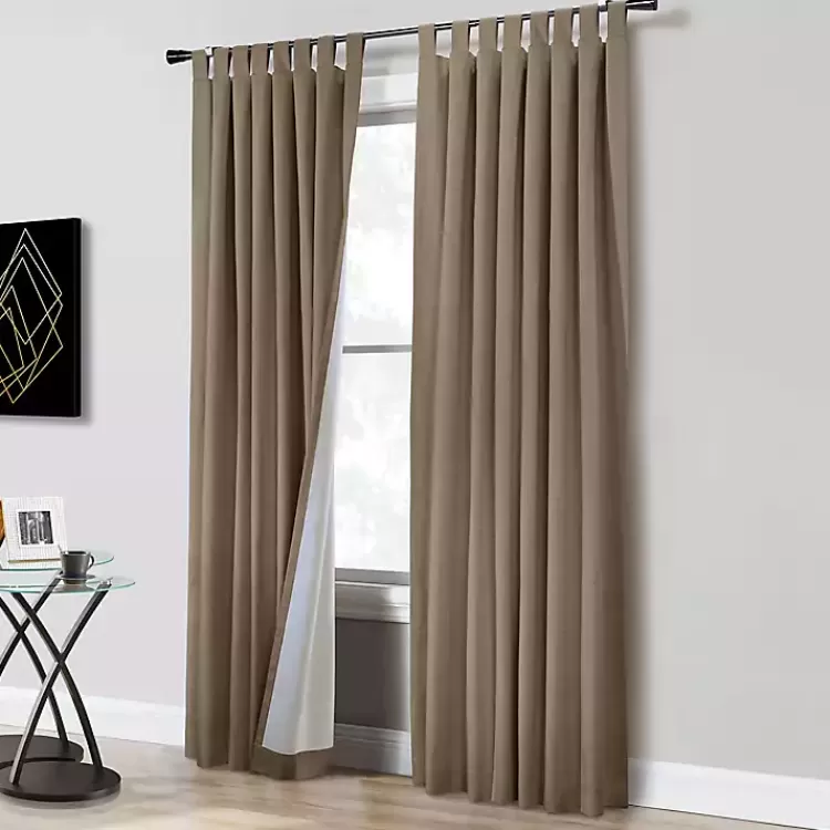 Taupe Ventura Blackout Curtain Panel, 63 in.>Kirklands Home Store