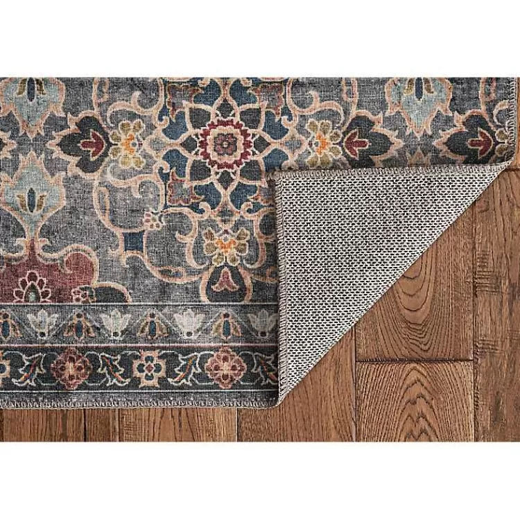 teal_and_ivory_grant_washable_area_rug_x_4.webp Teal and Ivory Grant Washable Area Rug, 5x7>Kirklands Home Best Sale