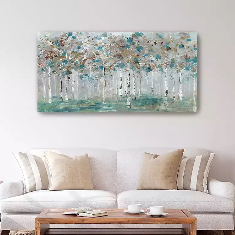Teal Forest Canvas Art Print>Kirklands Home Shop