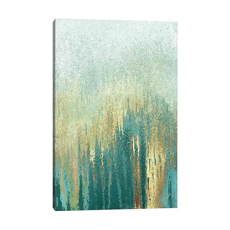 Teal Golden Woods Canvas Art Print>Kirklands Home Cheap