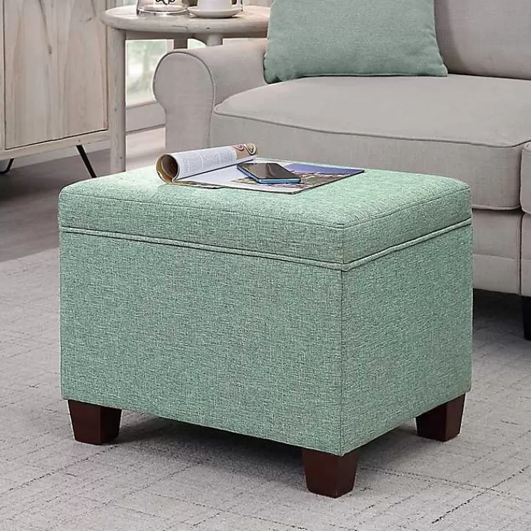 Teal Madison Storage Ottoman>Kirklands Home Best
