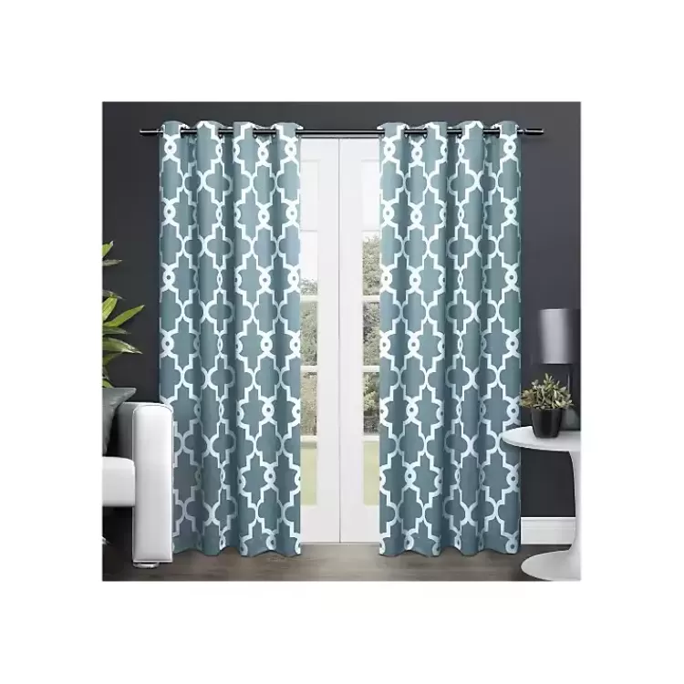 Teal Maxwell Blackout Curtain Panel Set, 96 in.>Kirklands Home Hot