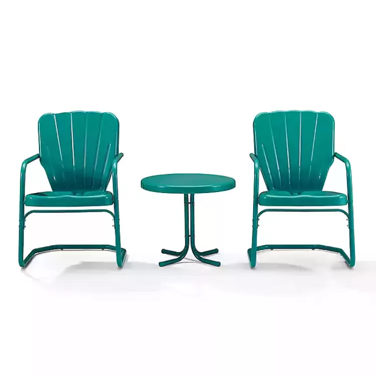 Teal Metal Ridgeland 3-pc. Chat Set>Kirklands Home Hot