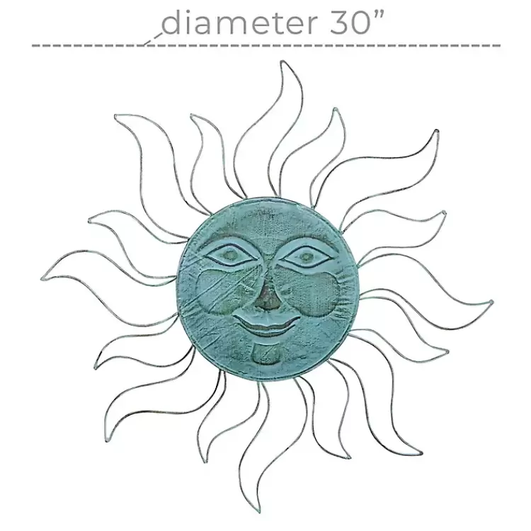 teal_metal_sun_face_wall_plaque_5.webp Teal Metal Sun Face Wall Plaque>Kirklands Home Store