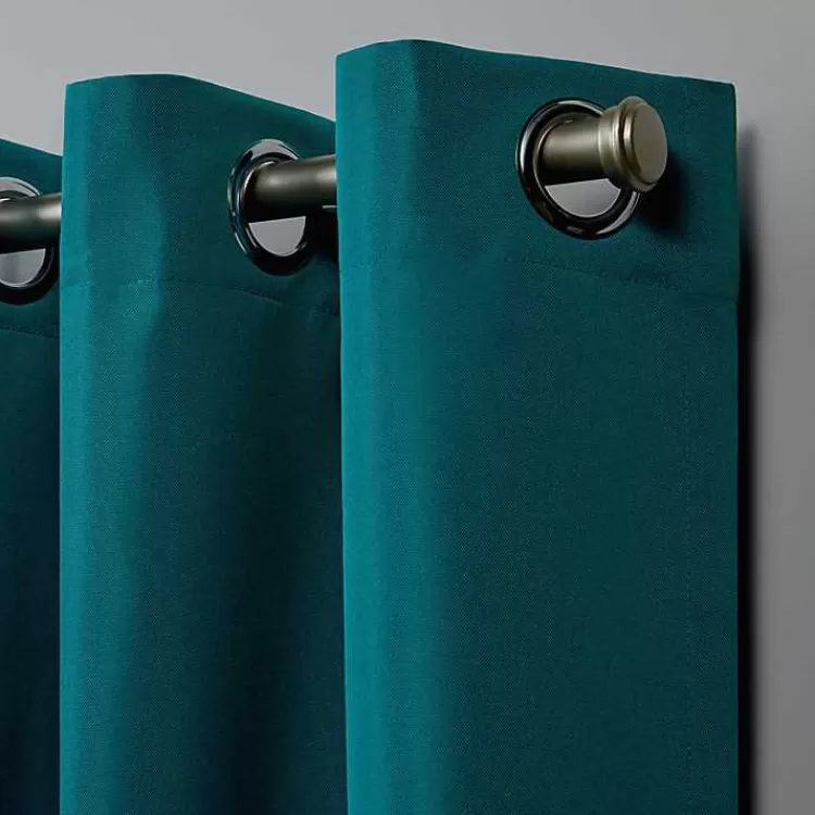 teal_nicole_outdoor_curtain_panel_set__in_2.webp Teal Nicole Outdoor Curtain Panel Set, 108 in.>Kirklands Home Cheap