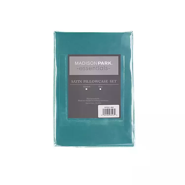 Teal Satin Standard 2-pc. Pillow Case Set>Kirklands Home Cheap