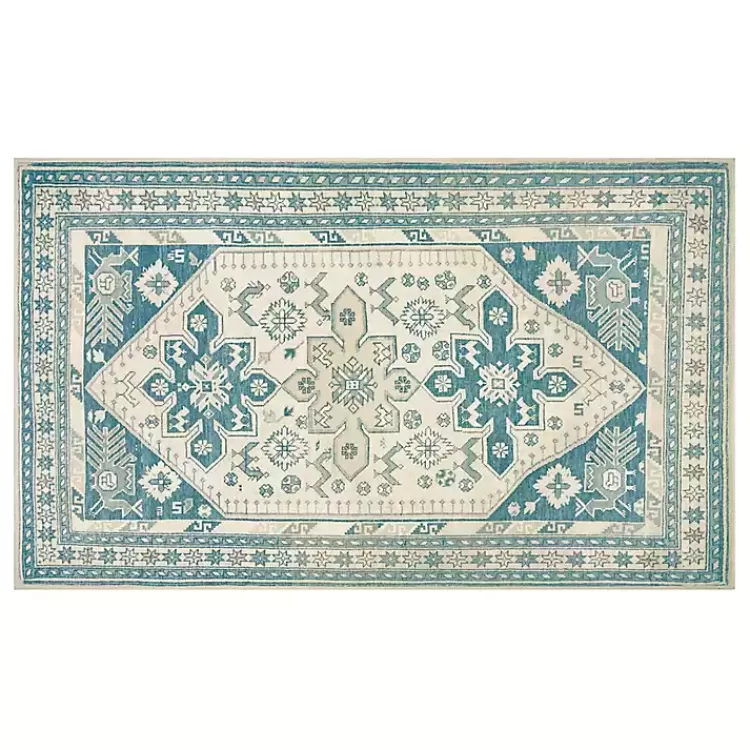 Teal Seraz Washable Area Rug, 3x5>Kirklands Home Best