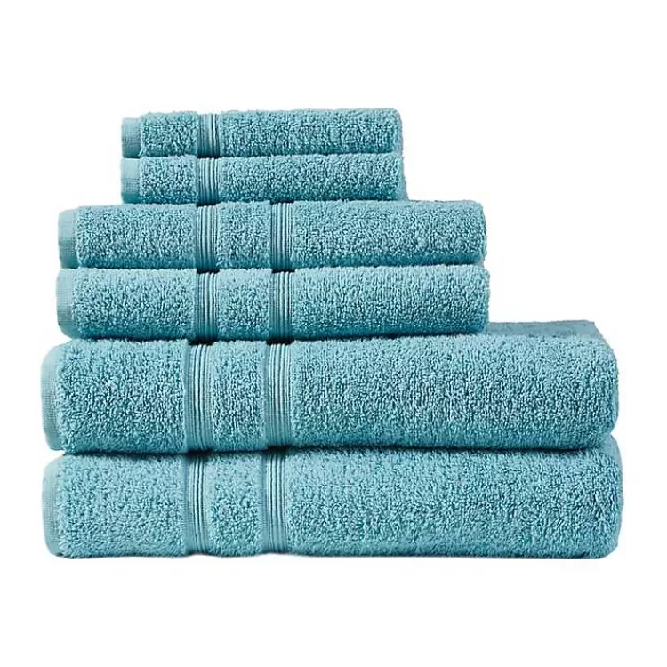 Teal Turkish Cotton 6-pc. Towel Set>Kirklands Home Fashion