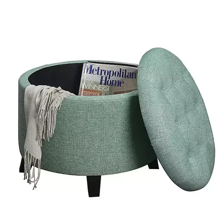 teal_upholstered_eliza_round_storage_ottoman_3.webp Teal Upholstered Eliza Round Storage Ottoman>Kirklands Home Flash Sale