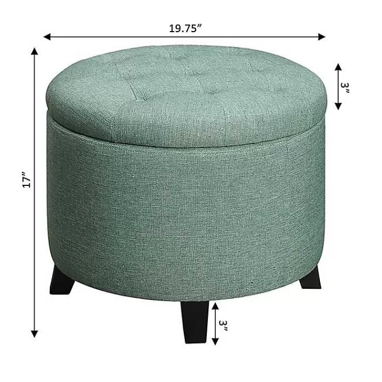 teal_upholstered_eliza_round_storage_ottoman_6.webp Teal Upholstered Eliza Round Storage Ottoman>Kirklands Home Flash Sale