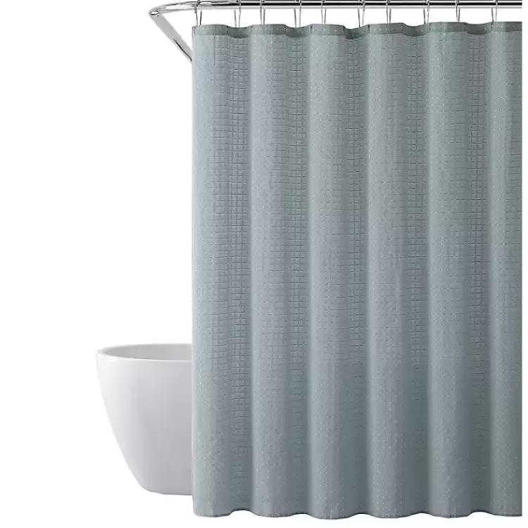 Teal Waffle Cotton Blend Shower Curtain>Kirklands Home Best