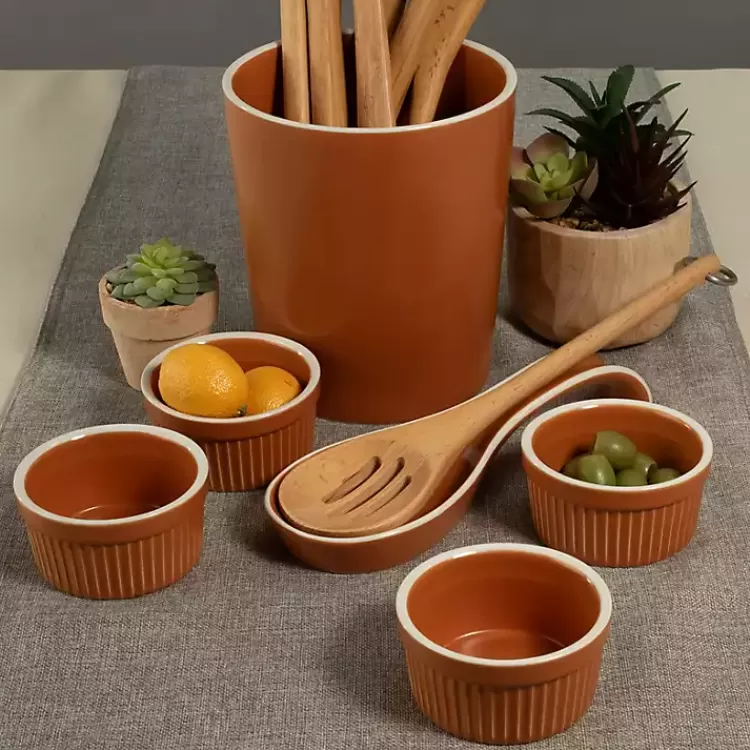 Tempo Terracotta 6-pc. Countertop Accessory Set>Kirklands Home Outlet