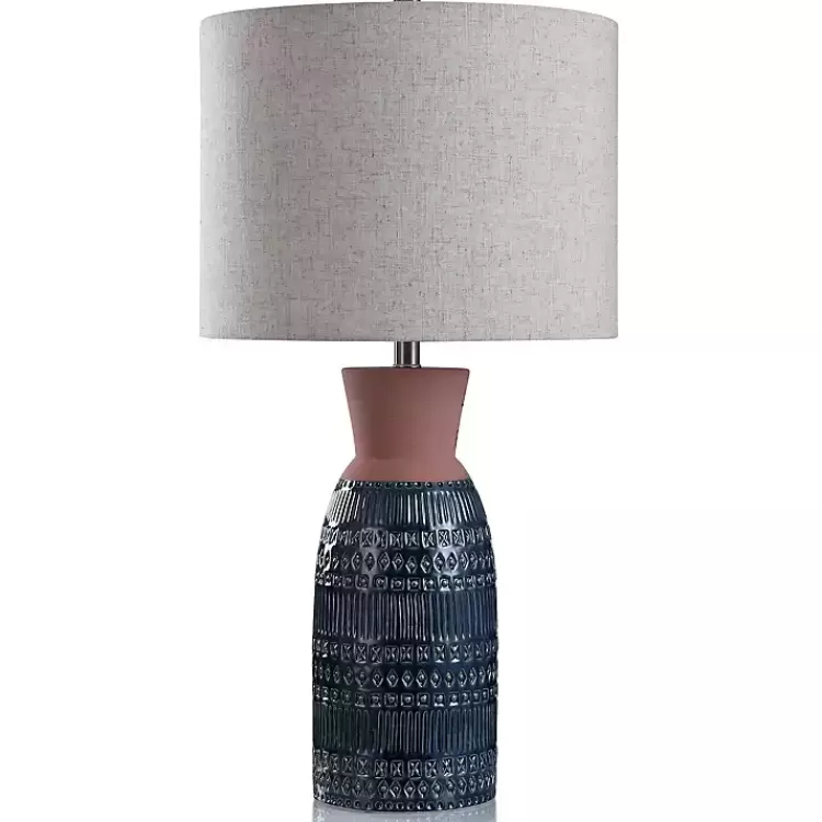 Terracotta and Dark Ceramic Table Lamp>Kirklands Home Hot