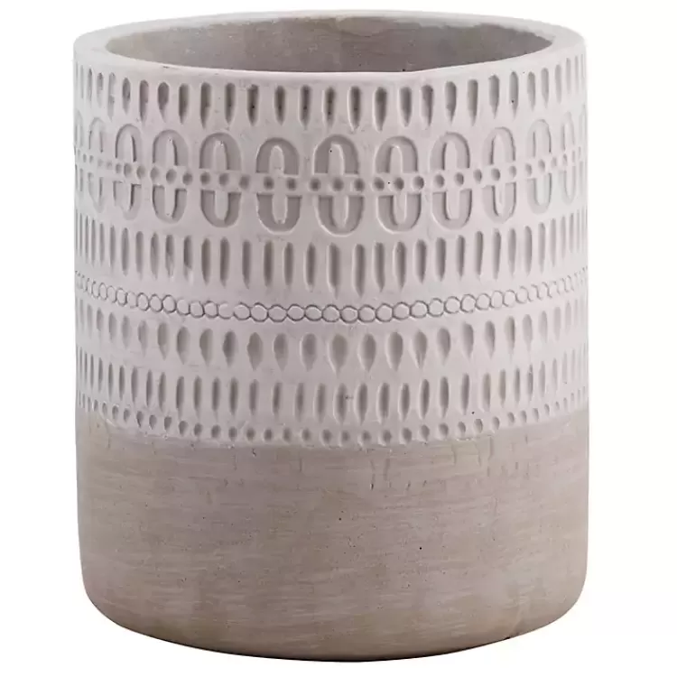 Terracotta Etched Boho Utensil Crock>Kirklands Home Flash Sale