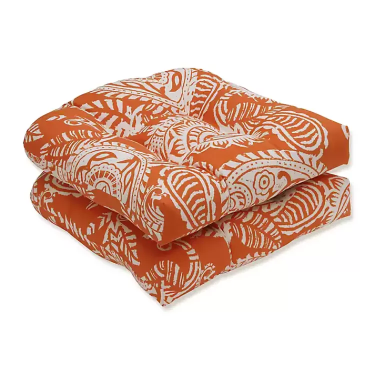 Terracotta Paisley Outdoor Seat Cushions, Set of 2>Kirklands Home Flash Sale