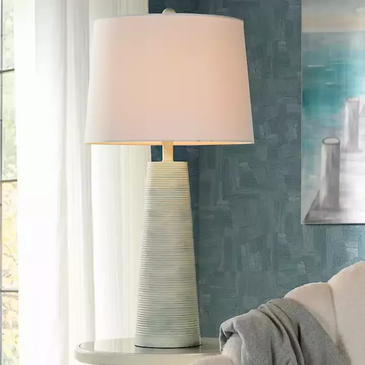 Textured Light Blue Tapered Table Lamp>Kirklands Home Cheap