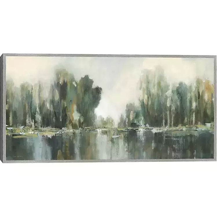Textured Treeline Framed Canvas Art Print>Kirklands Home Cheap