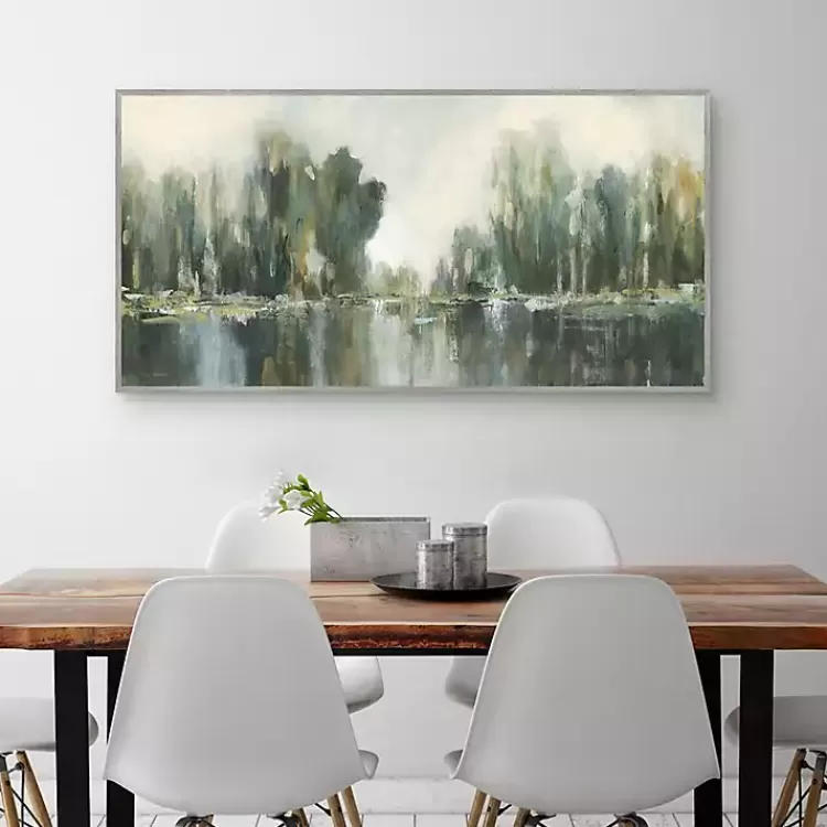 Textured Treeline Framed Canvas Art Print>Kirklands Home Cheap