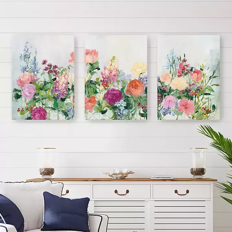 The Cutting Garden 3-pc. Canvas Art Print Set>Kirklands Home Hot