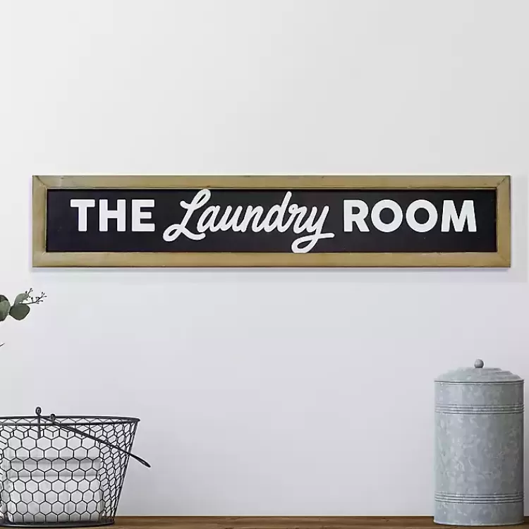 The Laundry Room Framed Wall Sign>Kirklands Home Discount