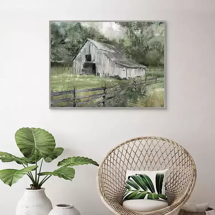 the_old_barn_framed_canvas_art_print_2.webp The Old Barn Framed Canvas Art Print>Kirklands Home Online