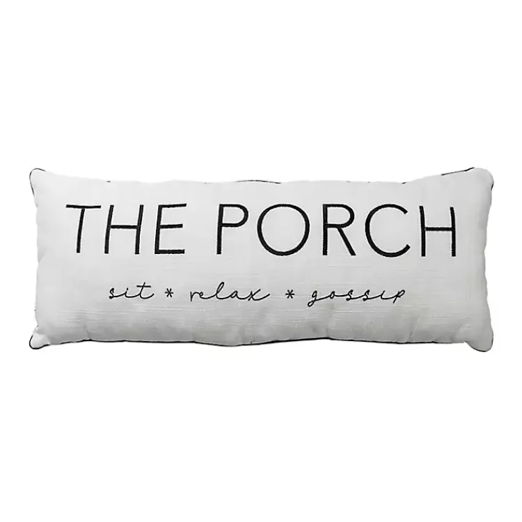The Porch Outdoor Lumbar Pillow>Kirklands Home Flash Sale