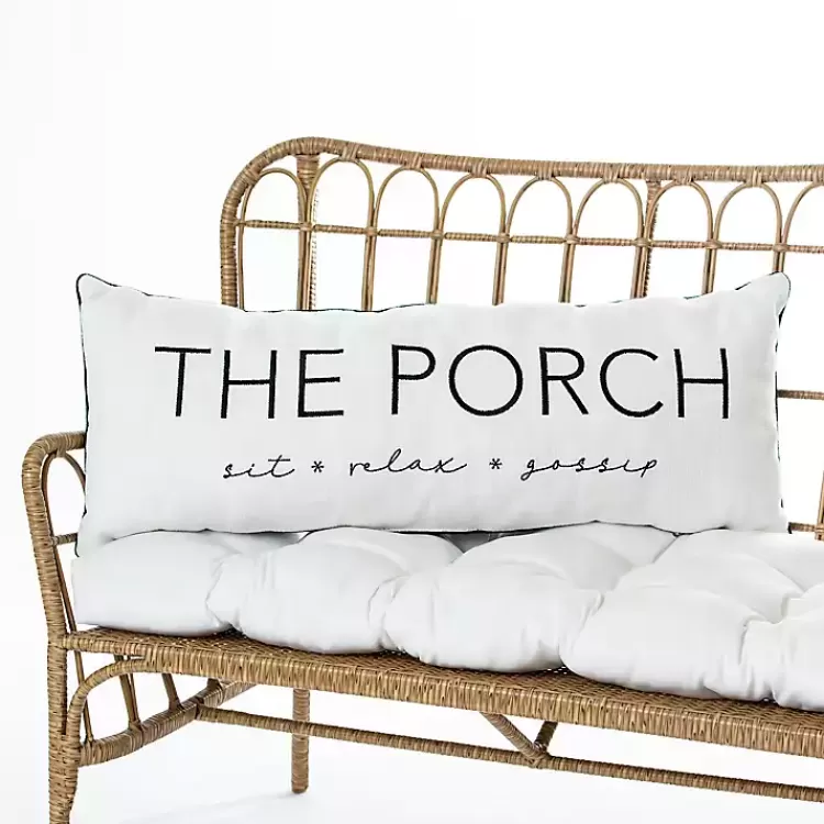 The Porch Outdoor Lumbar Pillow>Kirklands Home Flash Sale