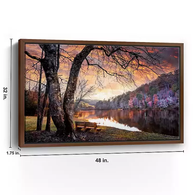 the_quiet_of_sunset_walnut_framed_canvas_art_print_2.webp The Quiet of Sunset Walnut Framed Canvas Art Print>Kirklands Home Shop